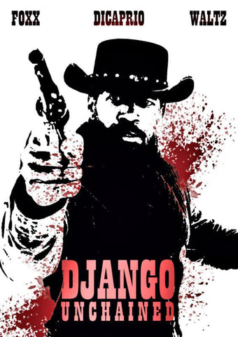 Hollywood Movie Poster - Django Unchained Jamie Foxx by Joel Jerry