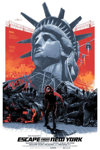 Hollywood Movie Poster - Escape From New York - Framed Prints