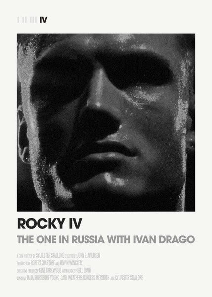 Hollywood Movie Poster  - Rocky IV - Canvas Prints