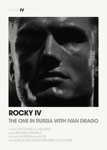 Hollywood Movie Poster  - Rocky IV - Canvas Prints