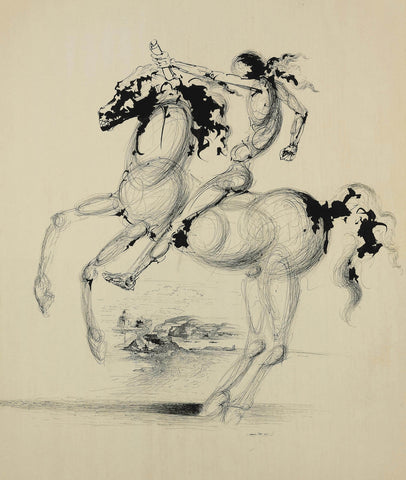 Horse and Rider - Salvador Dali Painting - Surrealism Art by Salvador Dali