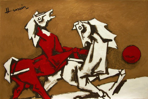 Horses (2010) - Maqbool Fida Husain by M F Husain