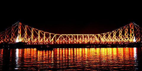 Howrah Bridge At Night by Sarah