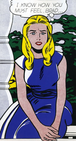 I Know How You Must Feel, Brad - Roy Lichtenstein - Modern Pop Art Painting by Roy Lichtenstein