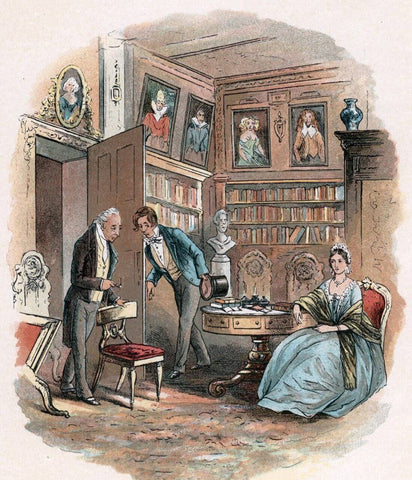 Illustration Of Lawyer (From Bleak House By Charles Dickens) - Legal Office Art Illustration Painting by Office Art