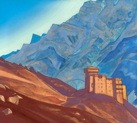 Gundla - Nicholas Roerich Painting – Landscape Art by Nicholas Roerich