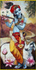 Indian Art - Acrylic Painting - Murlaidhar Krishna - Framed Prints