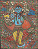 Indian Miniature Art - Madhubani Painting - Lord Krishna - Framed Prints