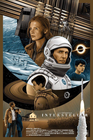 Interstellar - Tallenge Hollywood  Sci-Fi Art Movie Poster Collection - Canvas Prints by Tim