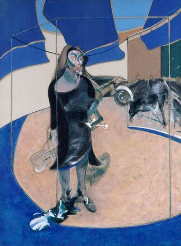 Portrait Of Isabel Rawsthorne Standing In A Street In Soho – Francis Bacon - Abstract Expressionist Painting - Large Art Prints