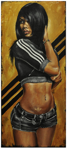 Adidas Girl - Canvas Prints by Tallenge Store
