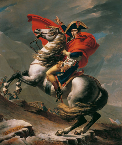 Napoleon Crossing the Alps I by Jacques-Louis David