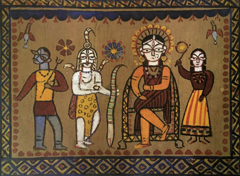 Annapurna And Shiva by Jamini Roy