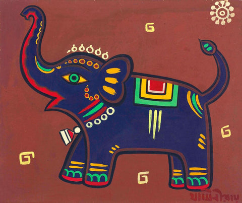 Jamini Roy - Elephant by Jamini Roy