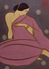 Lady In A Pink Saree - Art Prints