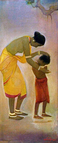 Santhal Mother and Child by Jamini Roy