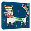 Set of 4 Jamini Roy Paintings - Tiger And Cub - Gallery Wrapped Art Print