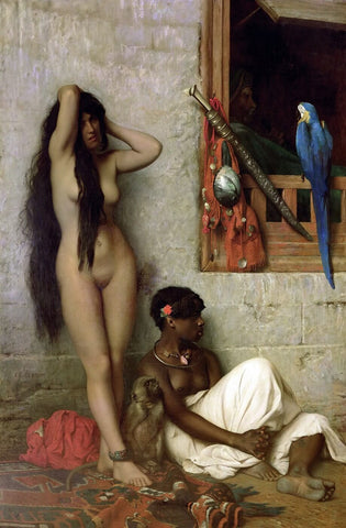 Jean-Leon Gerome - Slave For Sale C.1873 - Life Size Posters by Jean