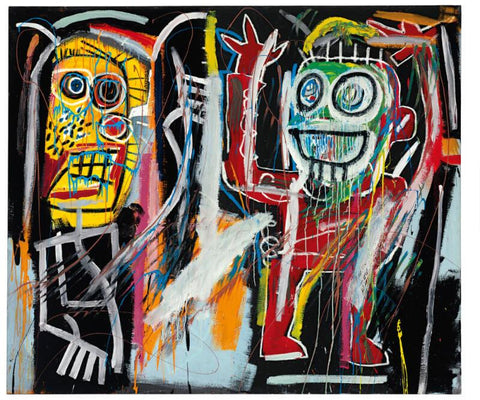Dustheads - Jean-Michel Basquiat - Neo Expressionist Painting by Jean-Michel Basquiat