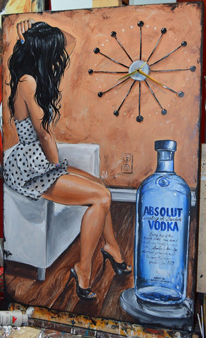 Absolute Vodka - Canvas Prints by Bradford Paul