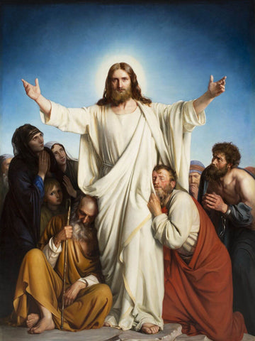 Jesus Christ The Consolator – Carl Heinrich Bloch 1879 - Christian Art Painiting by Carl Bloch