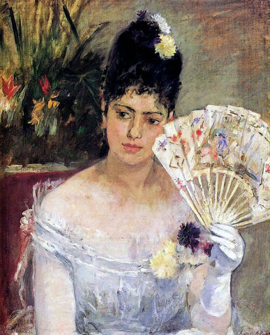 At The Ball (Jeune Fille au Bal) - Berthe Morisot - Canvas Prints by Berthe Morisot