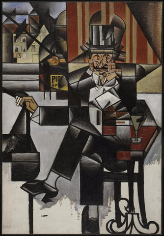 The Man at the Cafe by Juan Gris