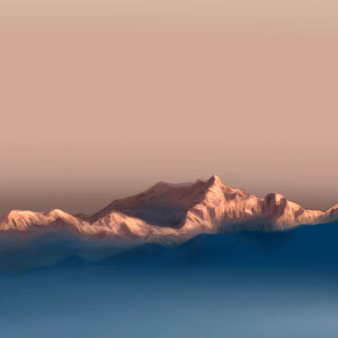 Kanchenjunga - Digital Art Painting by Tallenge