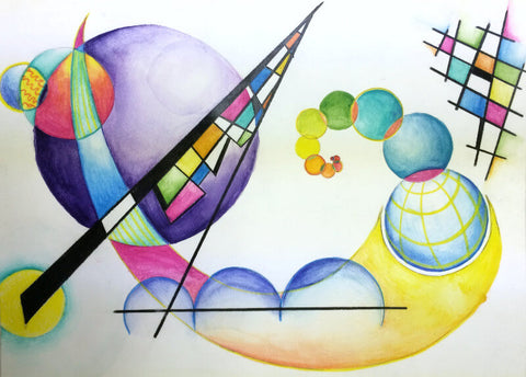 Kandinsky Non-Objective Painting by Wassily Kandinsky