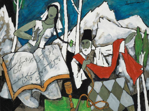 Kashmir - Maqbool Fida Husain Painting by M F Husain