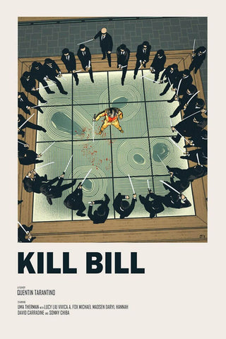 Kill Bill - Quentin Tarantino - Hollywood Movie Graphic Fan Art Poster by Movies