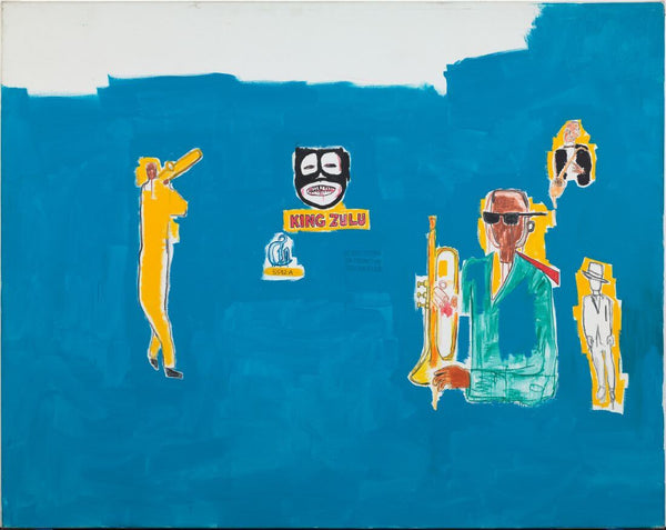 King Zulu - Jean-Michel Basquiat - Neo Expressionist Painting - Large Art Prints