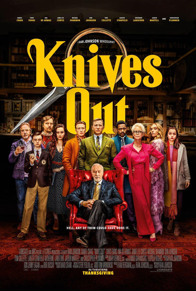 Knives Out - Daniel Craig - Oscar 2019 - Hollywood Mystery Movie Poster - Canvas Prints