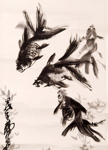 Koi Fish - Feng Shui Painting by Roselyn Imani