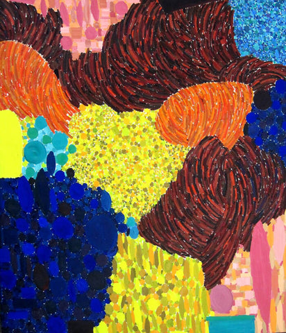 Kona Hi - Lynne Drexler - Abstract Floral Painitng - Canvas Prints by Lynne Drexler