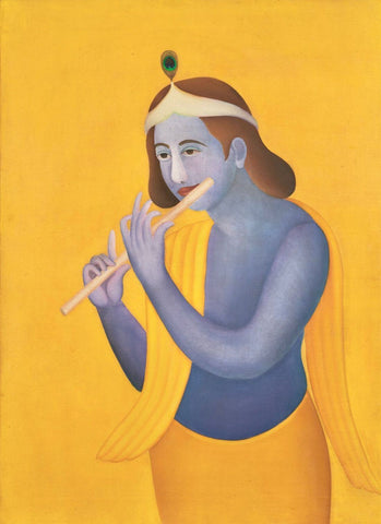Krishna by Manjit Bawa