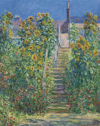 The Staircase at Vétheuil (LEscalier à Vétheuil) – Claude Monet Painting – Impressionist Art by Claude Monet