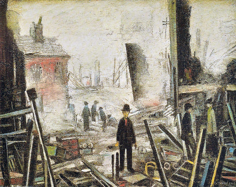 Blitzed Site - L S Lowry by L S Lowry