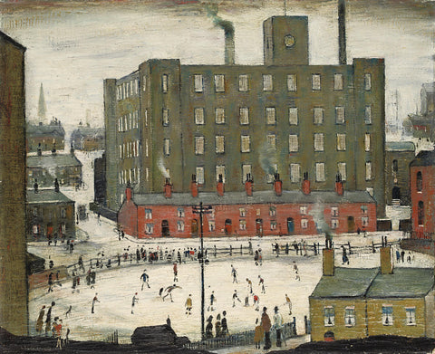 Cricket Match - L S Lowry by L S Lowry