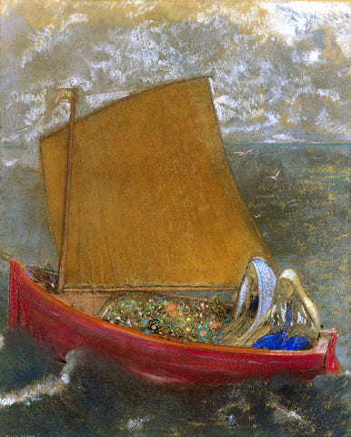 La Voile jaune (The Yellow Sail) by Odilon Redon