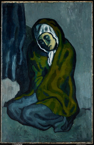 Pablo Picasso - La Misereuse Accroupie (Crouching Beggar) by Pablo Picasso
