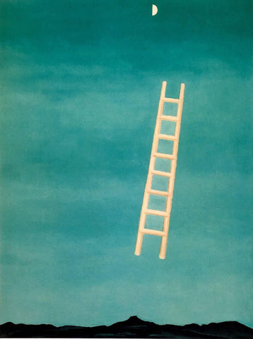 Ladder To The Moon - Georgia OKeeffe - Canvas Prints by Georgia OKeeffe