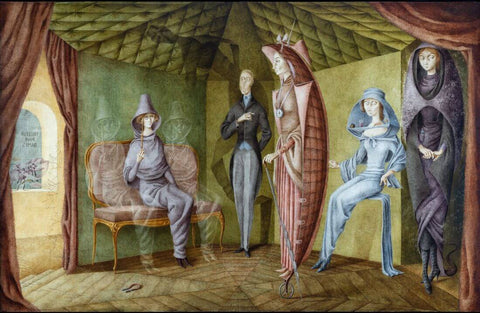 Ladies Suit (Traje de mujer) – Remedios Varo - Surrealist Art Painting by Remedios Varo