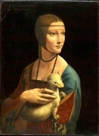 Lady With An Ermine - Dama Con Lermellino by Leonardo da Vinci