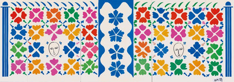 Large Composition with Masks (Grande Composition avec Masques) – Henri Matisse - Cutouts Lithograph Art Print by Henri Matisse