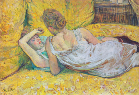 Abandonment - Labandon (Les deux amies) by Henri de Toulouse-Lautrec