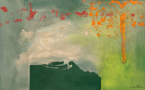 Leprechaun - Helen Frankenthaler - Abstract Expressionism Painting by Helen Frankenthaler