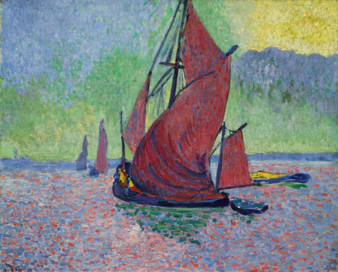 Les Voiles rouges - The Red Sails by Andre Derain