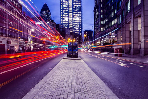 London Light Trails - Life Size Posters by Hamid Raza