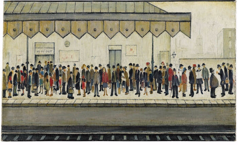 The Railway Platform by Laurence Stephen Lowry